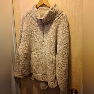OLD NAVY SHERPA PULLOVER WITH POCKETS